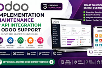 odoo implementation maintenance API integration and odoo support