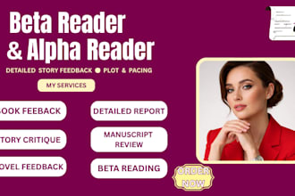 be your beta reader, alpha reader, romance beta reader, manuscript feedback