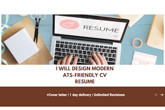design a professional CV resume and cover letter
