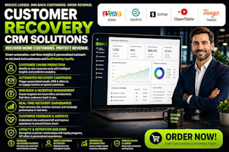 setup customer loyalty discount reward zoho guusto sumup opentable tango CRM