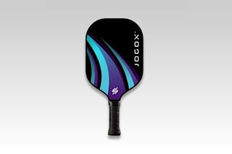 design clean modern pickle ball paddle logo