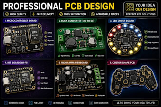 do your pcb design prototype electronic circuit pcb layout schematic gerber file