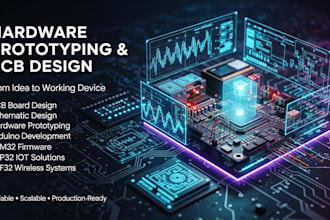 hardware prototyping, pcb board design, schematic, arduino, stm32, esp32, nrf52