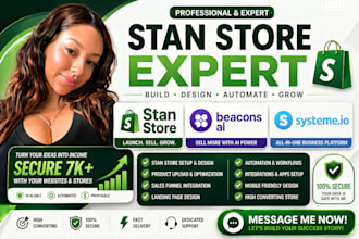 be your executive stan store setup expert, stan store product upload and design