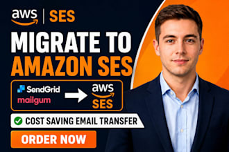 migrate to amazon ses from sendgrid mailgum cost saving email transfer
