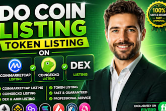 do coin listing token listing on coinmarketcap coingecko dex