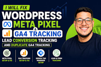 fix wordpress meta pixel lead conversion tracking and duplicate ga4 tracking