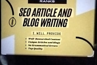 write 700 word SEO article with canva image