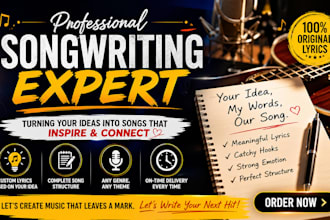 do song writing, lyrics writing for your song