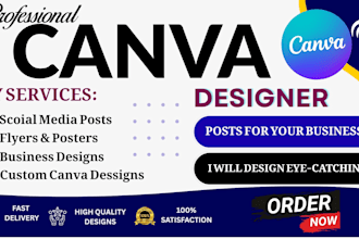 do data entry and  canva post designing professionally