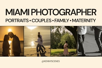 be your portrait and couples photographer in miami