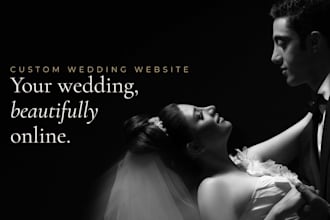 create a custom wedding website with rsvp and countdown