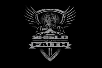 design creating warrior themed catholic company logo