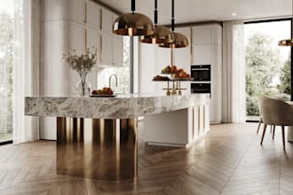 3d modelling, interior design and realistic 3d rendering