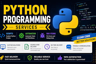 help you with python assignments and coding tasks