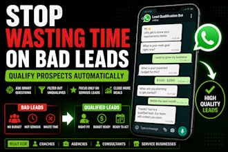 build whatsapp lead qualification chatbot to filter and score your prospects
