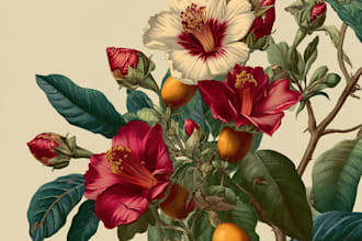 do a botanical illustration