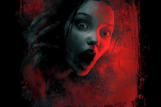 draw bloody horror illustration