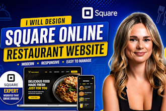 build business square restaurant website squarespace design square online store