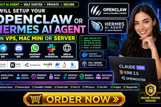 setup clawdbot openclaw vps server hermes ai agent mac mini bot claude code kimi