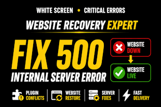 fix 500 internal server error on your website