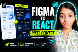 convert figma to pixel perfect react js website