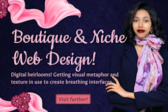 design a luxury and boutique website in figma