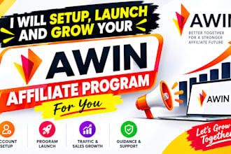 setup, launch and grow your awin affiliate program