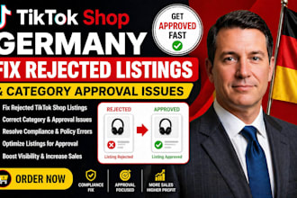fix rejected germany tiktok shop listings and category approval issues