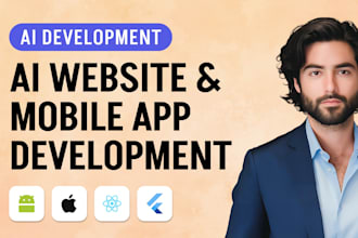 build your ai website, ai mobile app, or ai chatbot