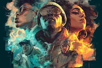 design your trendy mixtape cover or album cover