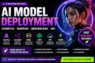 ai model deployment comfyui cloud runpod serverless api sdxl lora training cuda