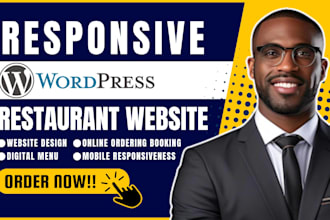 build restaurant website online food menu ordering system cafe website design