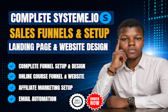 systeme io salesfunnel systeme io landing page systeme io online course website