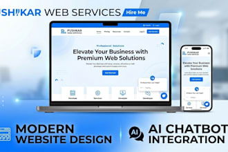 design a modern responsive website with ai chatbot integration