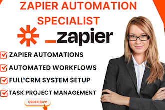 setup zapier automation, integration and workflows as zapier automation expert