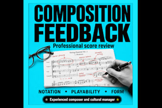 give professional honest feedback on your music composition