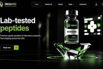peptide website ecommerce peptide website peptide research website peptide store