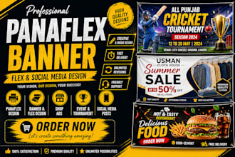 design professional poster banner and flyer