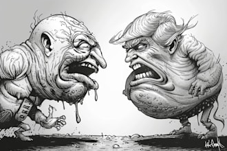 create political and editorial cartoons