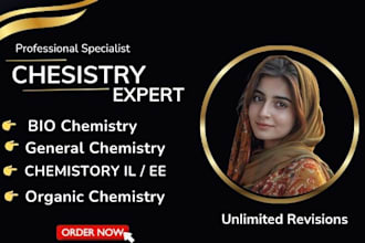 be your tutor in organic chemistry, biochemistry and general chemistry