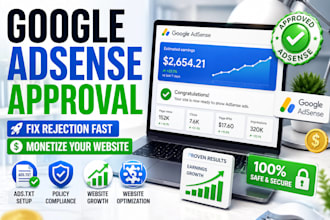 fix google adsense rejection, get approval and optimize monetization