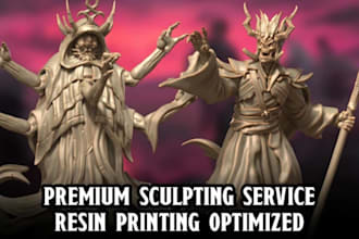 sculpt custom 3d characters and miniatures dnd figurines creaturefor 3d printing