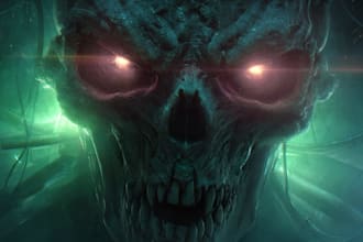 do sci fi horror and fantasy scene concept art illustrations