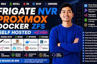 build install fix setup configure frigate nvr proxmox docker zfs self hosted n8n
