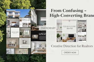 provide creative direction and visual branding for realtors