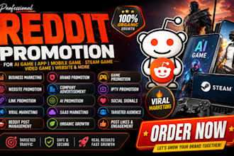 ues reddit thread to promote your ai saas tools iptv brand company, i gaming seo