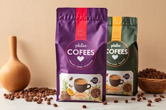 do food packaging and coffee bag packaging bag design