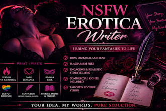 ghostwrite KDP erotica smut fanfiction dark romance lgbtq bdsm
