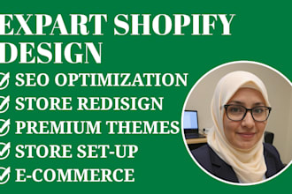 design, build and lunch modern, automated shopify store website